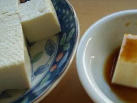 絹豆腐がしっかり塩豆腐